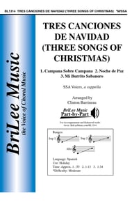 Tres Canciones de Navidad (Three Songs of Christmas) SSA choral sheet music cover Thumbnail